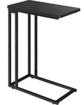 Black Oak Slidable C-Shaped Side Table