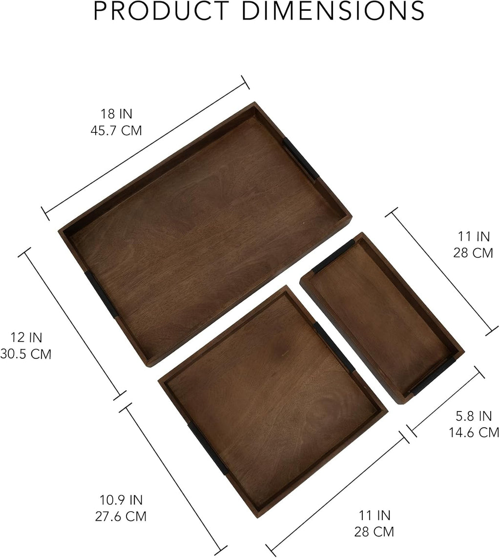 Wooden Decor Multi-Purpose Serving Trays