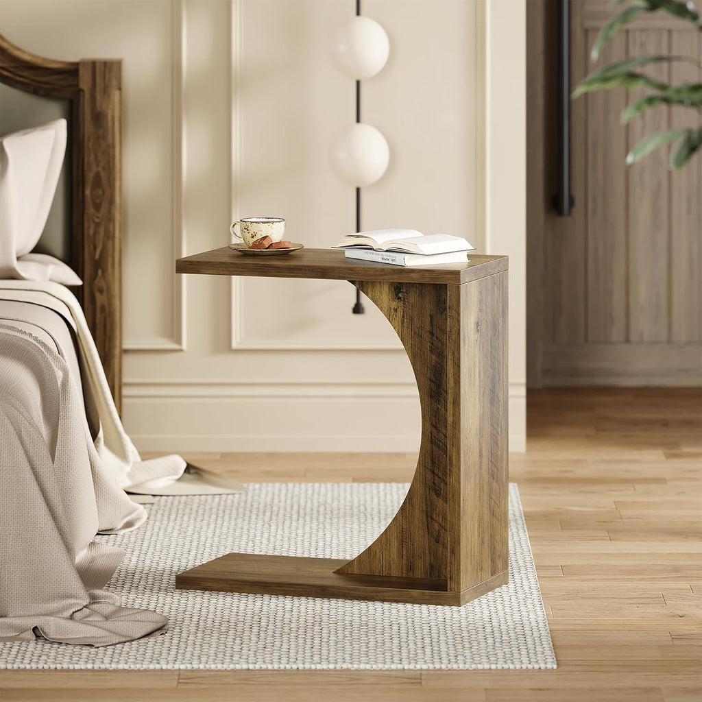 C-Shape Sofa Laptop Side End Table