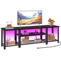 Black RGB Power Industrial TV Stand