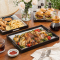 Nesting Bamboo Handle Decor Serving Trays