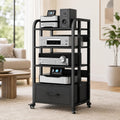 Wheeled Drawer 4-Tier AV Audio Rack