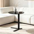 Round Metal C-Shaped Sofa Side Accent Table