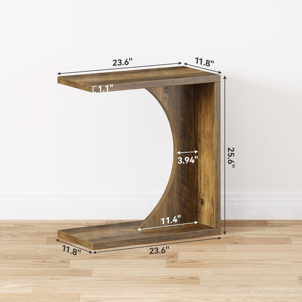 C-Shape Sofa Laptop Side End Table