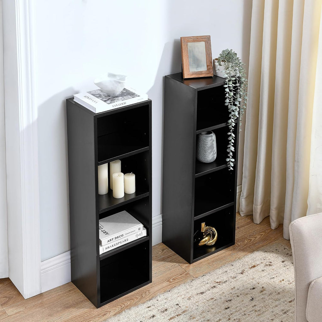 Slim Adjustable 8-Tier Media Storage Rack
