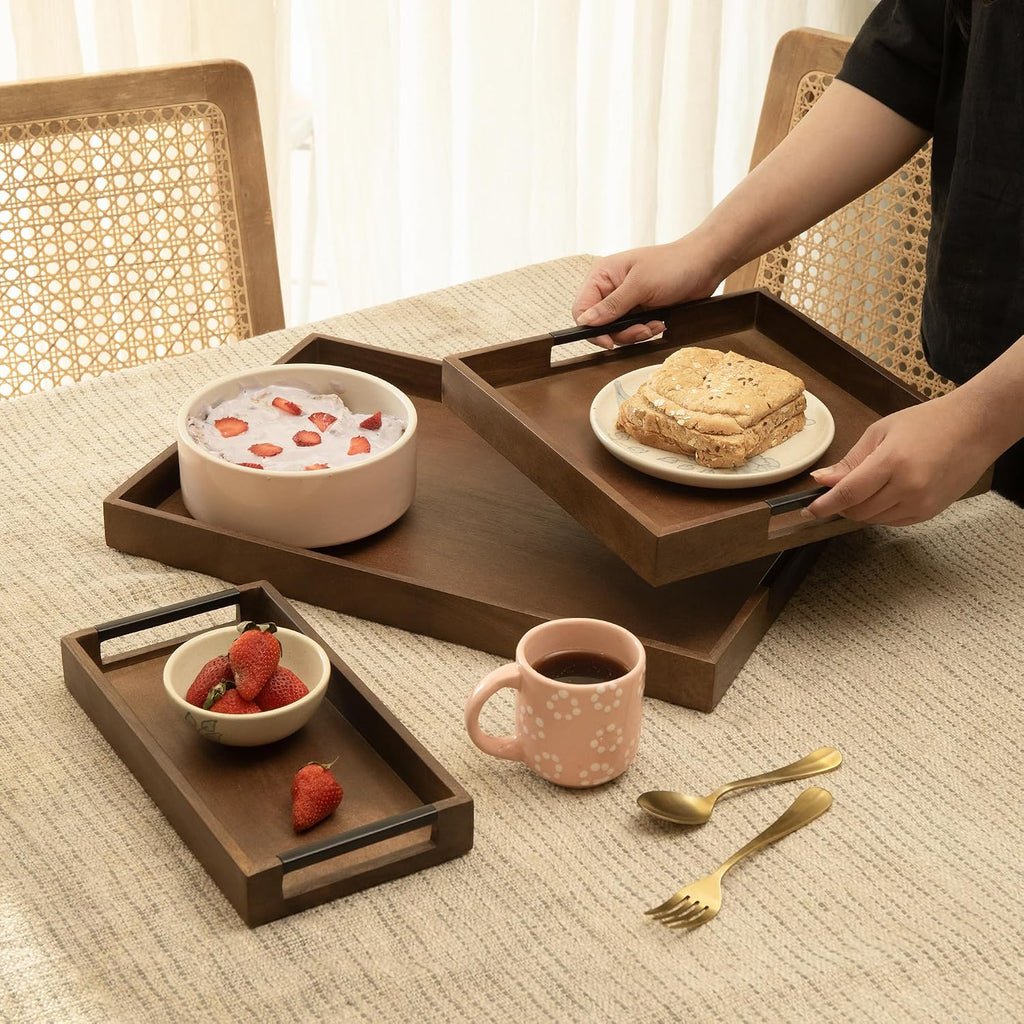 Wooden Decor Multi-Purpose Serving Trays