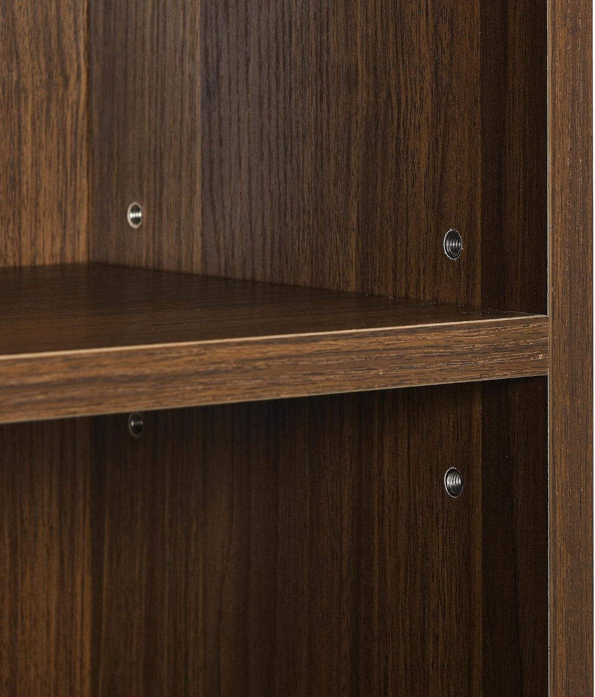 Walnut Slim 8-Tier Media Storage Tower
