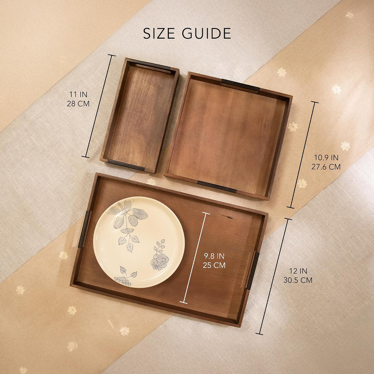 Wooden Decor Multi-Purpose Serving Trays
