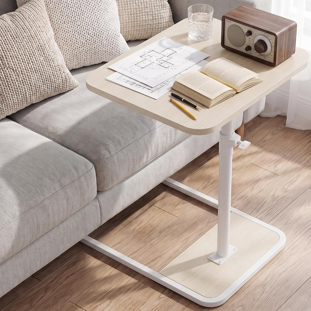 Natural Adjustable Rotatable C-Side Table